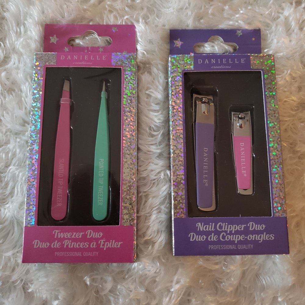 Danielle Creations Nail Clipper Duo/Tweezer Duo
